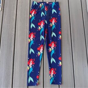 Disney The Little Mermaid Ariel Junior Women’s Leggings Full Length Size Small
